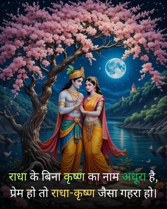 Radha Krishna Shayari Status